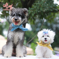Cheers Pet Cooling Ice Scarf for Dogs with Bowknot and Ice Pack Pocket