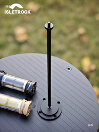 Outdoor Camping Lamp Holder Flange Base Portable Light Stand for Desktop Ambient Lighting