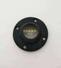 4-2 Button Attaching Machine Parts: Motor Pulley, Thread Clamp, Crochet Guard, Friction Pad