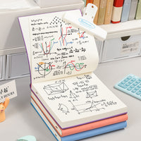 Cartoon Blank Square Notebook Lay-Flat Sketchbook for Travel and Art