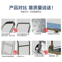 Stainless Steel Folding Platform Cart with Silent Wheels for Supermarkets, Restaurants, and Hotels