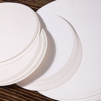 Round White Cardboard Drawing Paper for Zentangle Art, Hand-Painted Mandala, Colored Pencil, Thick Hard Cardstock
