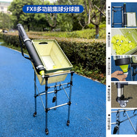 Portable Telescopic Badminton Shuttlecock Collector Basket Coaching Aid Foldable Ball Picker