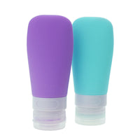Portable Leak-Proof Silicone Travel Bottles for Cosmetics, Shampoo, Lotion - Press Pump Dispenser