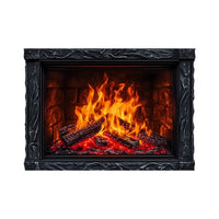 3D Fireplace Flame Wall Sticker for Living Room Decor