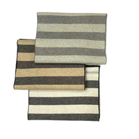 Men's Plaid Cashmere Blend Knitted Scarf, Thickened Warm Winter Jacquard Design