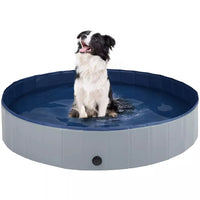 Foldable PVC Pet Bathing Pool for Dogs and Cats, Portable Outdoor Pet Swimming and Grooming Tub