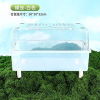 Large Luxury Hamster Cage with Acrylic Transparent Design and Accessories for Small Pets