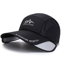 Unisex Detachable Neck Flap Sun Protection Baseball Cap with Retractable Brim