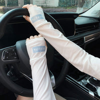 Japanese Style UV Protection Cooling Arm Sleeves for Summer Outdoor Activities