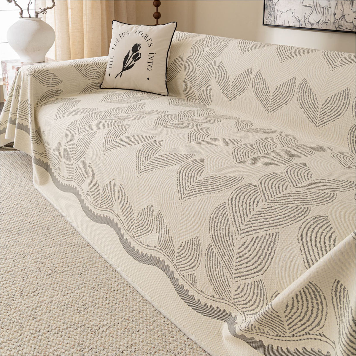Ice Silk Cooling Sofa Cover Slipcover for Summer - Non-Slip & Washable
