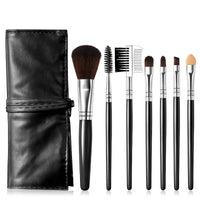 7-Piece Soft Makeup Brush Set for Beginners - Eye & Face Brushes