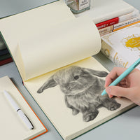 A5 Soft Cover Sketchbook Blank Pages Square Notebook Thickened Drawing Book for Hand-Painted Sketches