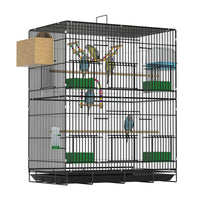 Multi-Layer Large Parrot Cage with Accessories for Budgies Cockatiels Peonies