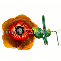 Lotus Leaf Metal Garden Stake for Outdoor Potted Plants