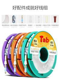 Pre-Rigged Fishing Line Set with Silicone Spool for Freshwater Angling