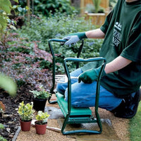 Foldable Garden Kneeler and Seat with Tool Pouch for Outdoor Gardening