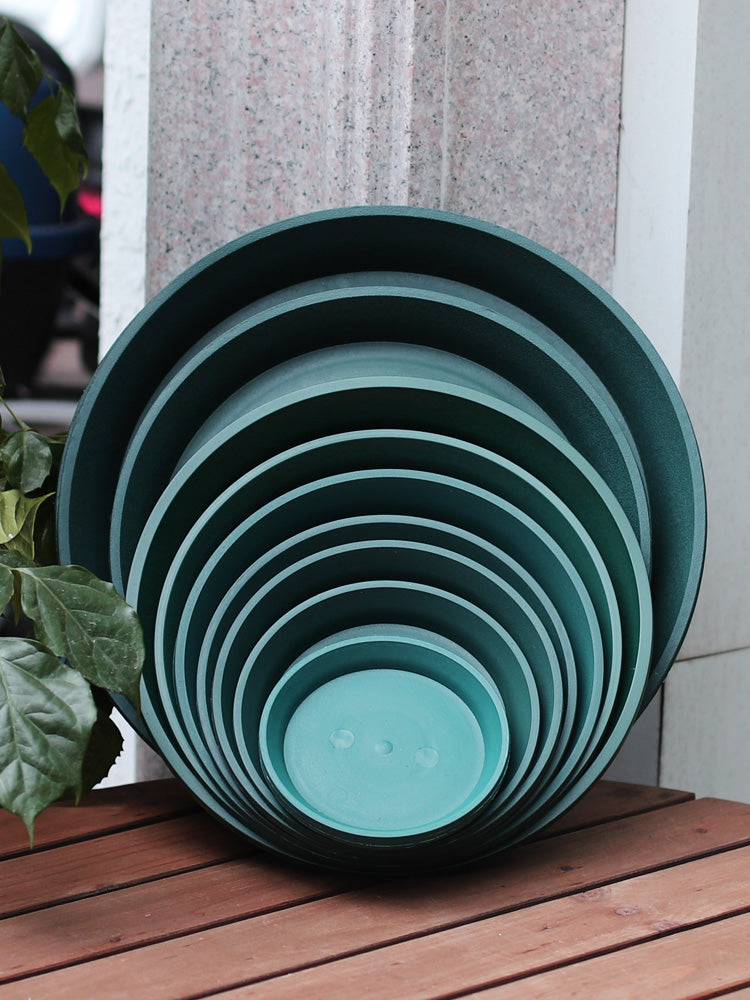 Round Clear Plastic Plant Pot Saucer Drip Tray for Root Control Pots