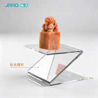 Acrylic Display Stand for Seals, Jewelry, and Collectibles - U/Z/N-Type Mirrored Riser