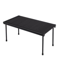 IGT Modular Outdoor Camping Table with Pegboard, Folding BBQ Table with Hooks & Stainless Steel Storage Box