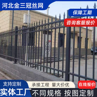 Wrought Iron Fence Panel for Garden Villa Wall Security and Anti-Climb Protection