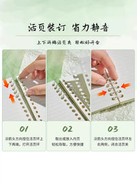 New Chinese Style Ink Wash Detachable Coil Notebook B5 A5 for Students and Office, 2025 Edition