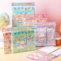 Cartoon Adventure Game Sticker Book for Kids, Educational Toy for Girls, Primary School Student Gift