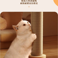 Sisal Cat Scratching Post with Teasing Toy and Climbing Frame