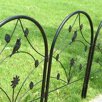 Decorative Iron Garden Fence Panels for Yard & Pet Enclosure