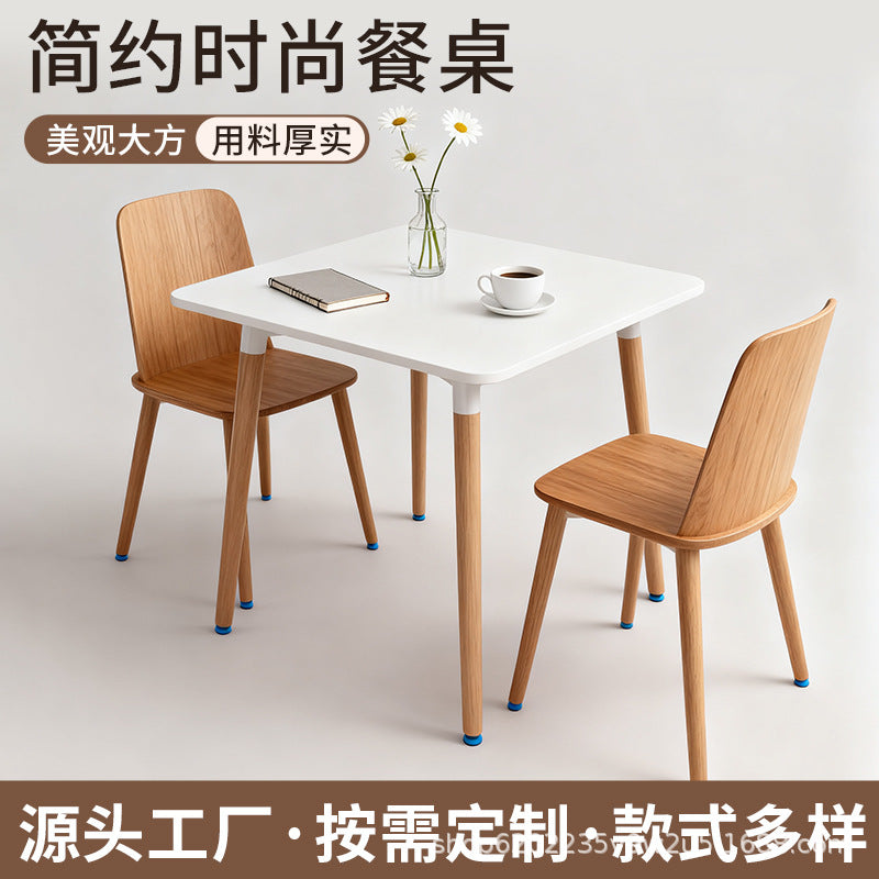 Eames Style Round Solid Wood Dining Table for Small Spaces