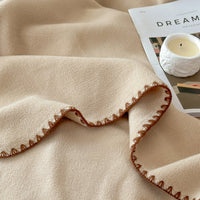 Double-Sided Faux Cashmere Multifunctional Blanket Thickened Plush Office Nap Blanket Sofa Shawl Throw