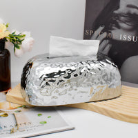 New Electroplated Tissue Box for Home Living Room Desktop Creative Tissue Storage European Retro Baby Wet Wipe Dispenser