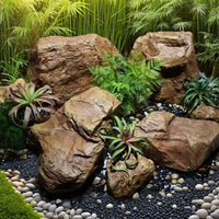 Natural Space PU Cement Rockery Ornament for Outdoor Garden and Courtyard Landscaping