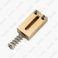 Musiclily Brass Guitar Bridge Saddles for ST Tele Electric Guitars, 10.5mm, 10.8mm, 11.2mm