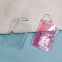 Glitter M5 Loose-Leaf Card Holder & Coin Pouch with Chain