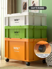 Industrial Style Thickened Plastic Storage Box for Clothes Camping Car Trunk Organization