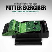 PGM Indoor Golf Putting Green with Ball Return, Mini Golf Practice Mat for Home Office