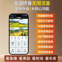 Solar Powered 4G Outdoor Security Camera 360° PTZ HD Night Vision Remote Access