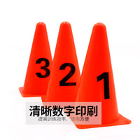 Numbered Soccer Training Cones Set - Agility Markers for Football, Basketball, and Sports Drills