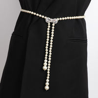 Korean Style Pearl Waist Chain Belt for Dresses and Skirts