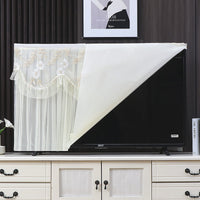 TV Dust Cover for Flat and Curved Screens, Desktop or Wall-Mounted, Various Sizes