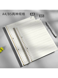 Victorli Detachable B5/A4 English Exercise Notebook with Refillable Pages for Students