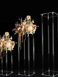 Clear Acrylic Pedestal Stand for Wedding Stage & Event Decor
