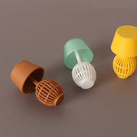 Miniature Hollow-Out Dollhouse Table Lamp Model for DIY Home Decor