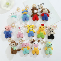 Handmade Zodiac Animal Crochet Doll Keychain Pendant