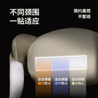 U-Shaped Travel Neck Pillow with Hood, Portable and Supportive for Airplanes, Ice Silk Fabric