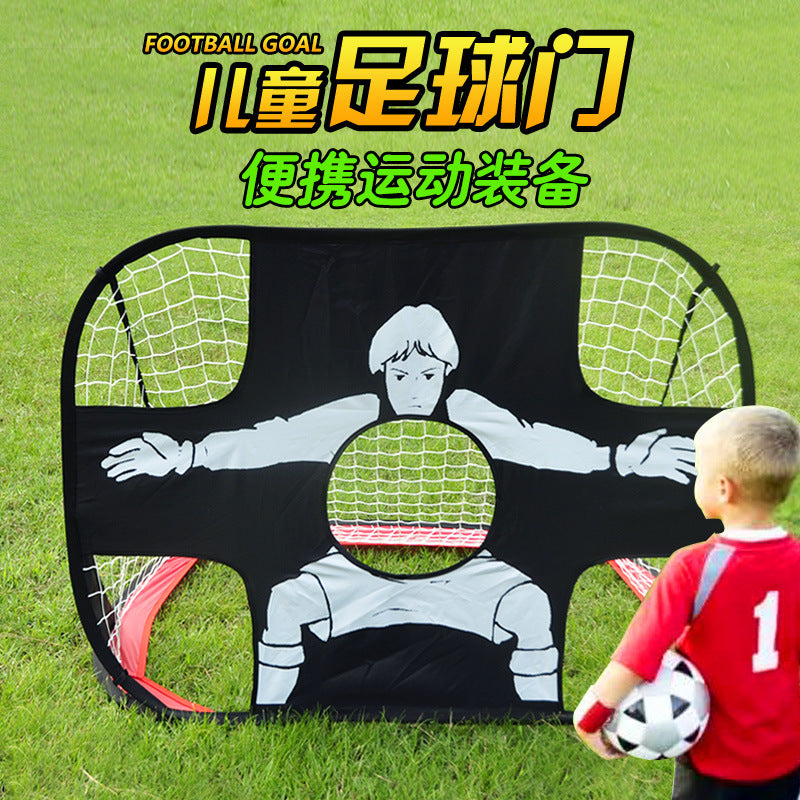 Portable Kids Soccer Goal Set for Backyard and Outdoor Play, Foldable Mini Football Net