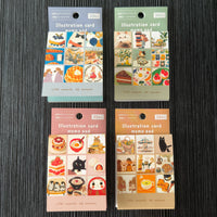 Japanese Mino Washi Square Sticky Notes - Unique Designs, Beautiful Paper Art, Takeo Paper Card Color Swatch