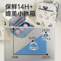 Double-Layer Breast Milk Cooler Bag for Moms - Insulated Storage for Pumping and Freshness