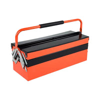 North Bridge Tools Two/Three-Layer Thickened Portable Metal Toolbox for Home Repair and Storage